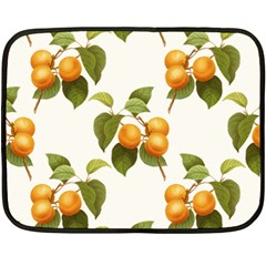 Apricot Fruit Vintage Art Fleece Blanket (mini) by Pakrebo