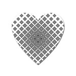 Background Pattern Halftone Heart Magnet Front