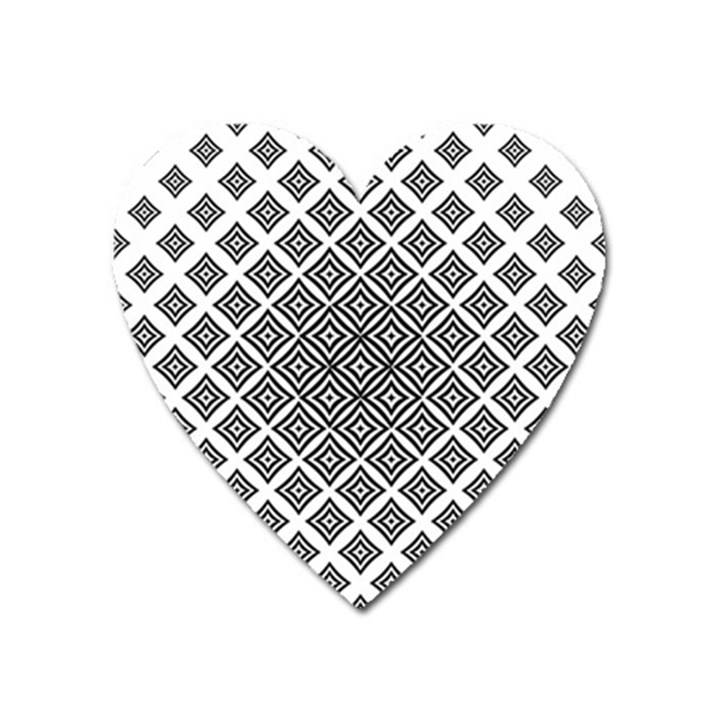 Background Pattern Halftone Heart Magnet