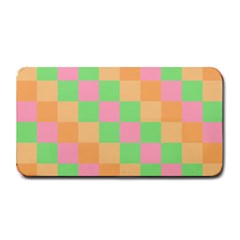 Checkerboard Pastel Squares Medium Bar Mats by Pakrebo