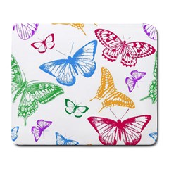 Butterfly Butterflies Vintage Large Mousepads by Pakrebo