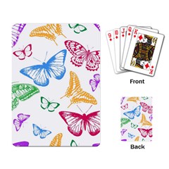 Butterfly Butterflies Vintage Playing Cards Single Design by Pakrebo