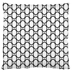 Black Pattern Halftone Wallpaper Large Flano Cushion Case (two Sides) by Pakrebo