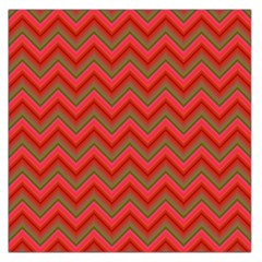 Background Retro Red Zigzag Large Satin Scarf (square) by Pakrebo