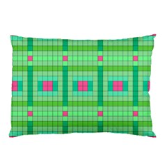 Checkerboard Squares Abstract Pillow Case by Pakrebo