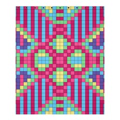 Checkerboard Squares Abstract Shower Curtain 60  X 72  (medium)  by Pakrebo