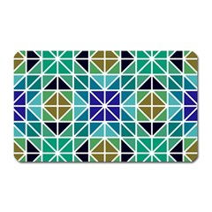 Mosaic Triangle Symmetry Magnet (rectangular) by Pakrebo