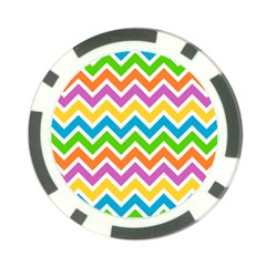 Chevron Pattern Design Texture Poker Chip Card Guard (10 Pack) by Pakrebo