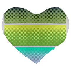 Pattern Banner Background Dot Set Large 19  Premium Heart Shape Cushions by Pakrebo