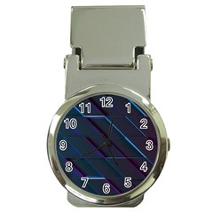 Glass Scifi Violet Ultraviolet Money Clip Watches by Pakrebo