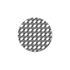 Pattern Monochrome Repeat Golf Ball Marker (4 Pack) by Pakrebo
