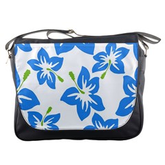 Hibiscus Wallpaper Flowers Floral Messenger Bag by Pakrebo