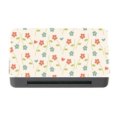 Floral Pattern Wallpaper Retro Memory Card Reader With Cf