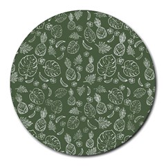 Tropical Pattern Round Mousepads