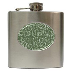 Tropical Pattern Hip Flask (6 Oz) by Valentinaart