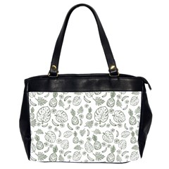 Tropical Pattern Oversize Office Handbag (2 Sides) by Valentinaart