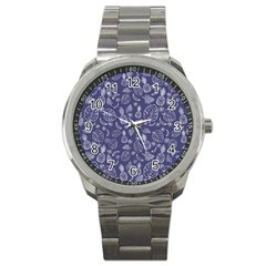 Tropical Pattern Sport Metal Watch by Valentinaart