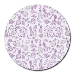 Tropical Pattern Round Mousepads by Valentinaart