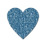 Tropical pattern Heart Magnet Front