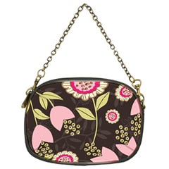 Flowers Wallpaper Floral Decoration Chain Purse (one Side) by Pakrebo