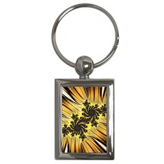 Fractal Art Colorful Pattern Key Chains (rectangle)  by Pakrebo