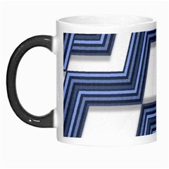 Geometric Fabric Texture Diagonal Morph Mugs by Pakrebo