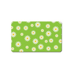 Daisy Flowers Floral Wallpaper Magnet (name Card) by Pakrebo