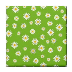 Daisy Flowers Floral Wallpaper Face Towel by Pakrebo