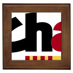 Logo Of Chunta Aragonesista Framed Tiles by abbeyz71