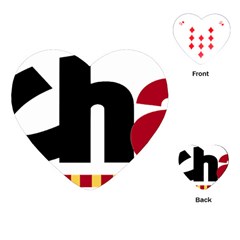 Logo Of Chunta Aragonesista Playing Cards (heart) by abbeyz71