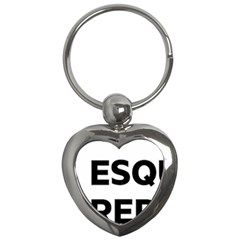 Logo Of Esquerra Republicana De Catalunya Key Chains (heart)  by abbeyz71