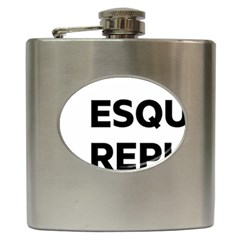 Logo Of Esquerra Republicana De Catalunya Hip Flask (6 Oz) by abbeyz71