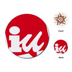 Logo Of United Left Political Coalition Of Spain Playing Cards (round) by abbeyz71