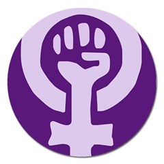 Logo Of Feminist Party Of Spain Magnet 5  (round) by abbeyz71