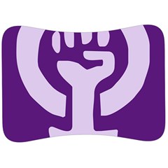 Logo Of Feminist Party Of Spain Velour Seat Head Rest Cushion by abbeyz71