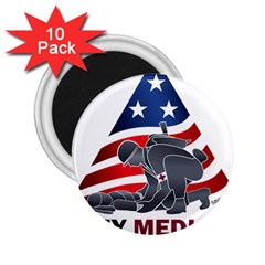 U S  Army Medicine Logo 2 25  Magnets (10 Pack)  by abbeyz71