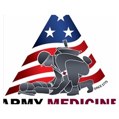 U S  Army Medicine Logo Double Sided Flano Blanket (medium)  by abbeyz71
