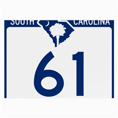 South Carolina Highway 61 Large Glasses Cloth (2-side) by abbeyz71