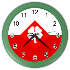 Flag Of Fourth United States Army Color Wall Clock by abbeyz71