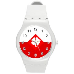 Flag Of Fourth United States Army Round Plastic Sport Watch (m) by abbeyz71