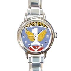 Badge Of First Allied Airborne Army Round Italian Charm Watch by abbeyz71