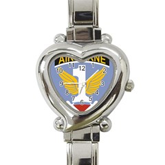 Badge Of First Allied Airborne Army Heart Italian Charm Watch by abbeyz71