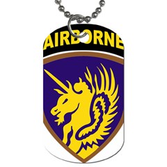 Shoulder Sleeve Insignia Of The United States Army 13th Airborne Division Dog Tag (one Side) by abbeyz71
