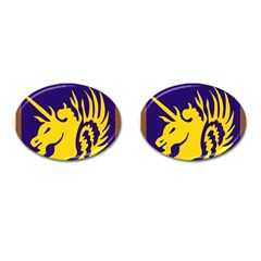 Shoulder Sleeve Insignia Of The United States Army 13th Airborne Division Cufflinks (oval) by abbeyz71