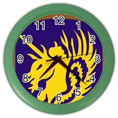 Shoulder Sleeve Insignia Of The United States Army 13th Airborne Division Color Wall Clock by abbeyz71