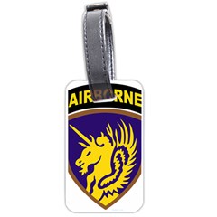 Shoulder Sleeve Insignia Of The United States Army 13th Airborne Division Luggage Tags (one Side)  by abbeyz71