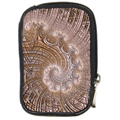 Fractal Art Pattern 3d Artwork Compact Camera Leather Case