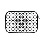 Square Diagonal Pattern Monochrome Apple iPad Mini Zipper Cases Front