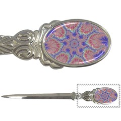 Purple Splat Fractal Art Letter Opener by Pakrebo