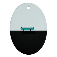 Bus Ornament (oval) by Valentinaart